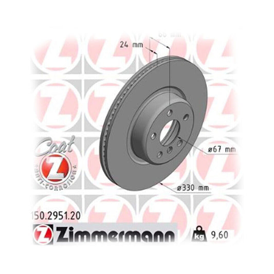 طقم طنابير أمامي - E90 330 - ZIMMERMANN